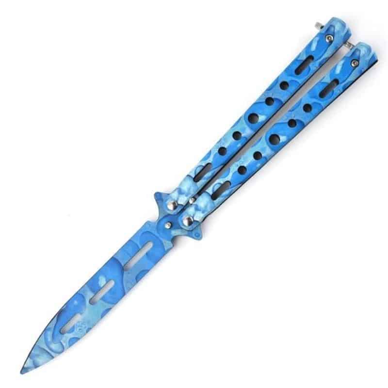 Butterfly Knife Blue Steel Balisong